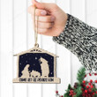 Come Let Us Adore Him Christmas Gift 2 Layered Wooden Ornament