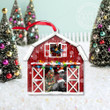 Black Angus Catte Lovers Christmas Gift Red Barn Custom Shape Acrylic Ornament