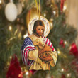One Nation Under God Christmas Custom Shape Acrylic Ornament