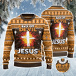 Back Off Devil I Belong To Jesus All Over Print Sweater