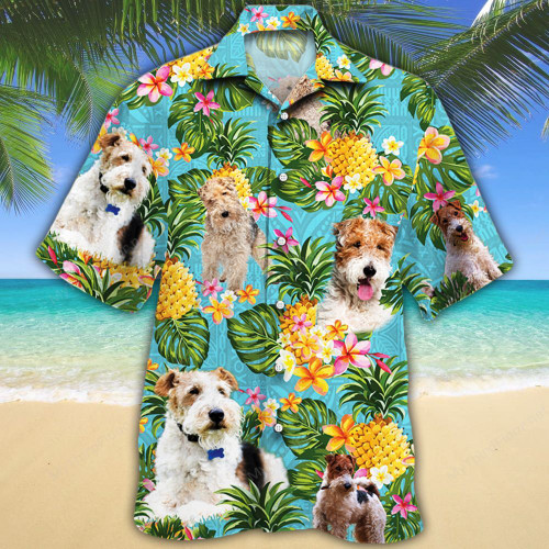 Wire Fox Terrier Dog Lovers Pineapple Hawaiian Shirt
