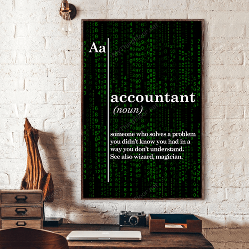 Accountant Definition Accounting Lovers Gift Poster