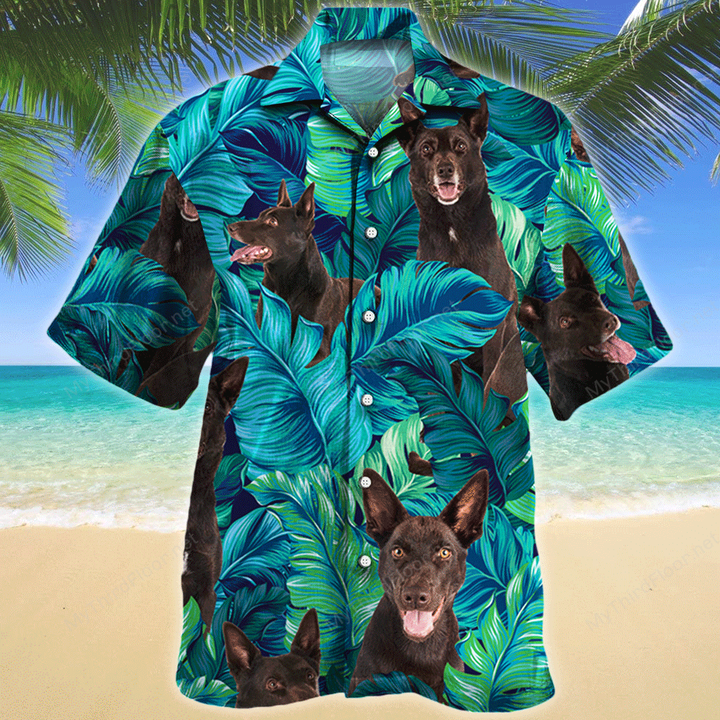 Australian Kelpie Dog Lovers Gift Hawaiian Shirt
