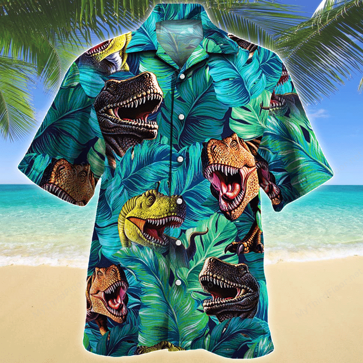 T-Rex Dinosaur Lovers Gift Hawaiian Shirt