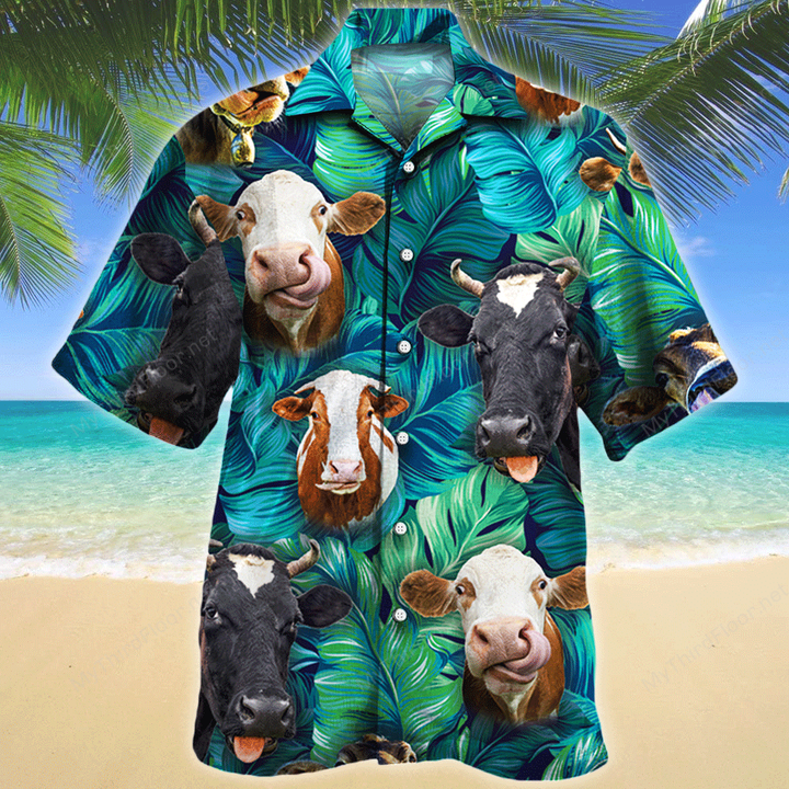 Cow Lovers Gift Hawaiian Shirt