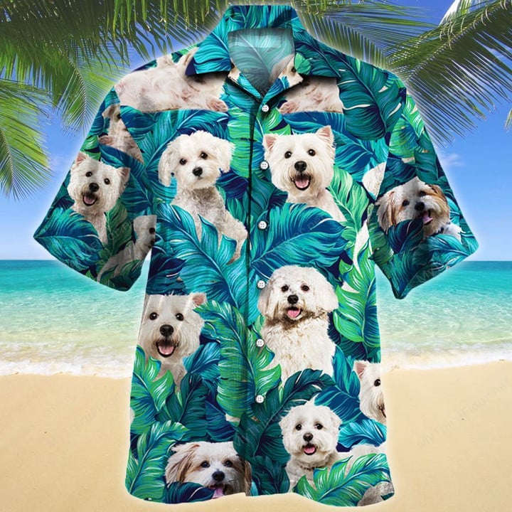 Maltese Dog Lovers Gift Hawaiian Shirt