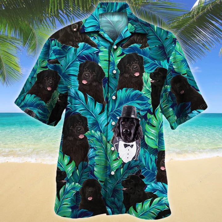 Newfoundland Dog Lovers Gift Hawaiian Shirt