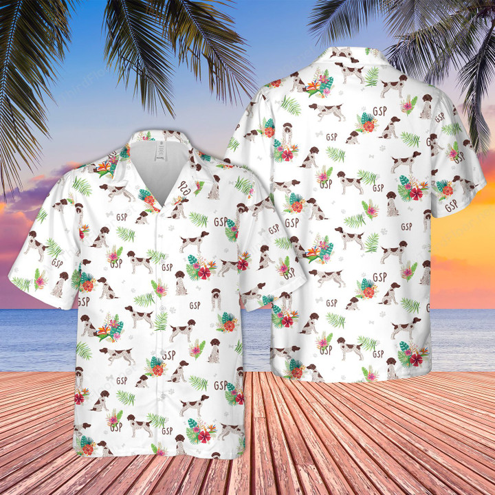 German Shorthaired Pointer Dog Lovers Funny Gift Hawaiian Shirt