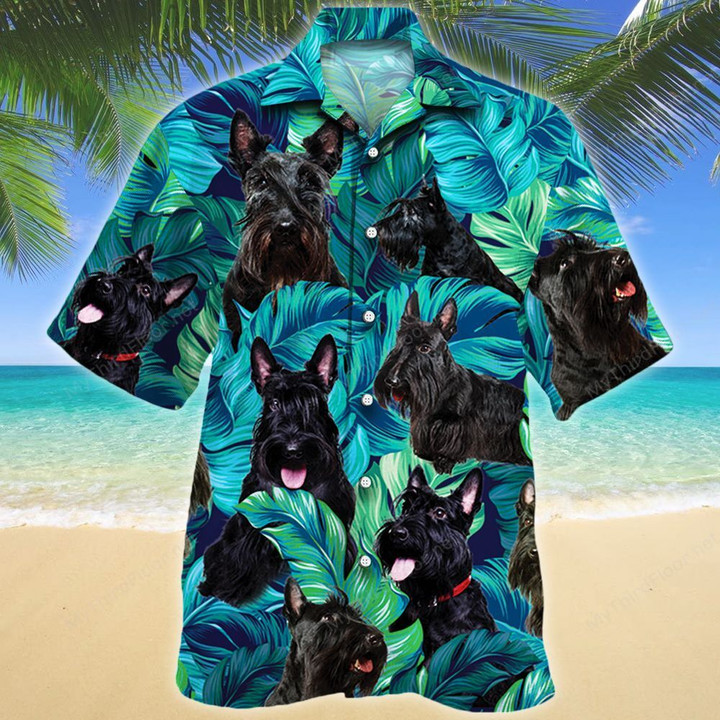 Scottish Terrier Dog Lovers Hawaiian Shirt