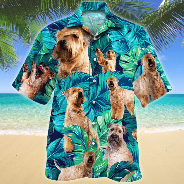 Soft Coated Wheaten Terrier Dog Lovers Hawaiian Shirt