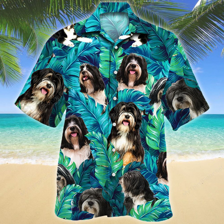 Tibetan Terrier Dog Lovers Hawaiian Shirt