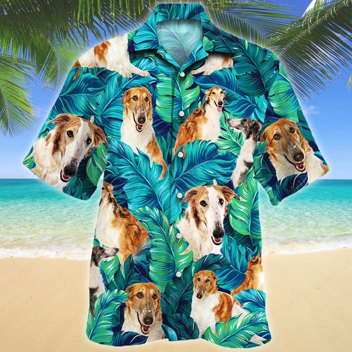 Borzoi Dog Lovers Hawaiian Shirt