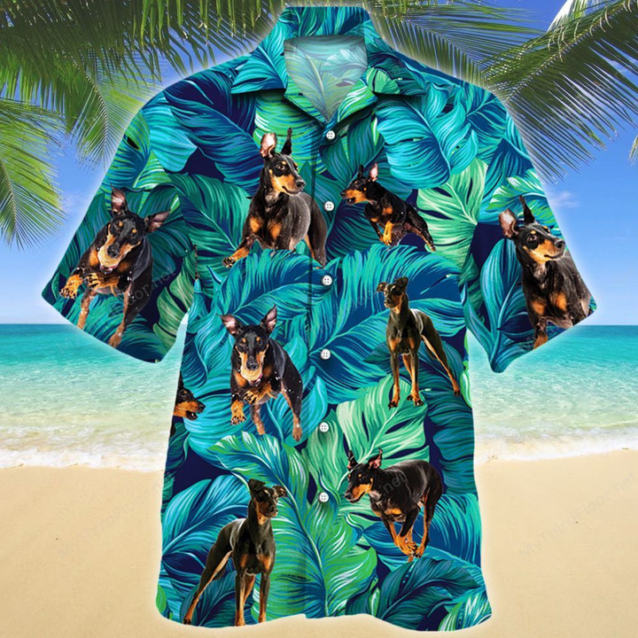 Manchester Terrier Dog Lovers Hawaiian Shirt