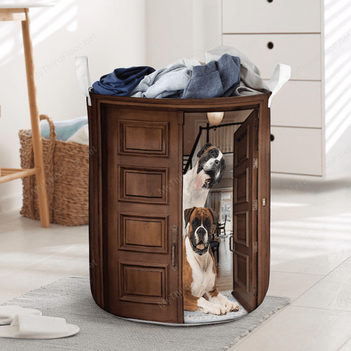 Boxer Dog Lovers Funny Laundry Basket