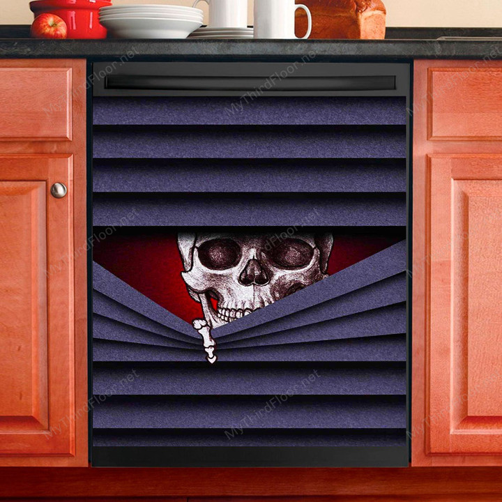 Funny Skeleton Hide And Seek Dishwasher Cover