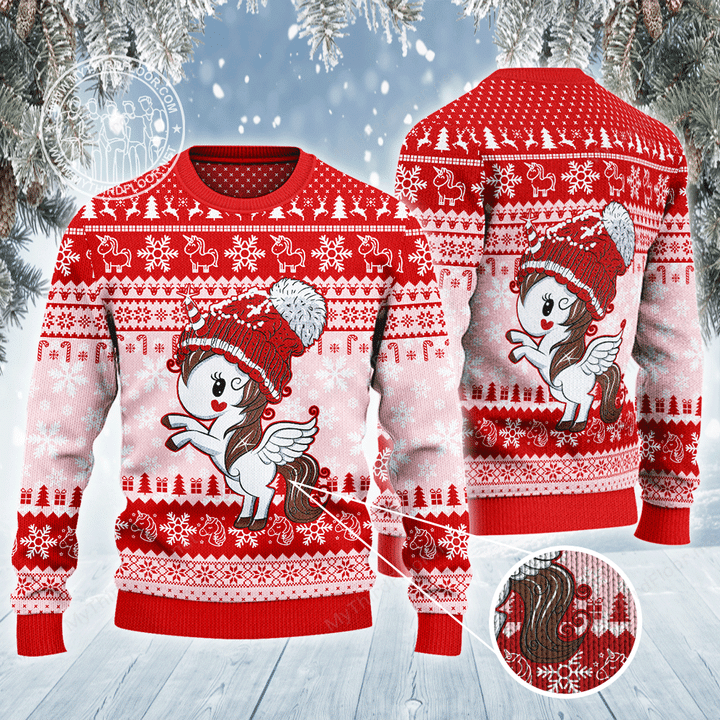 Unicorn Lovers Christmas Gift All Over Print Sweater