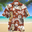 Owl Red Tribal Pattern Hawaiian Shirt