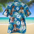 German Shorthaired Pointer Dog Lovers Blue Camouflage Hawaiian Shirt