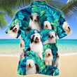 Old English Sheepdog Dog Lovers Hawaiian Shirt