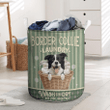 Border Collie Dog Lovers Laundry Basket