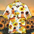 Leonberger Dog Lovers Sun Flower Hawaiian Shirt