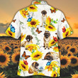 English Mastiff Dog Lovers Sun Flower Hawaiian Shirt