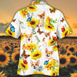 Welsh Corgi Dog Lovers Sun Flower Hawaiian Shirt
