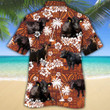Black Angus Cattle Lovers Red Tribal Hawaiian Shirt
