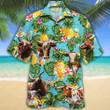 TX Longhorn Cattle Lovers Pineapple Hawaiian Shirt