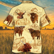 Highland Cattle Lovers Farm Hawaiian Shirt