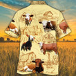 Simmental Cattle Lovers Farm Hawaiian Shirt
