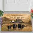 Black Angus Cattle Left The Gate Open Doormat