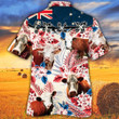 Hereford Cattle Lovers Australian Flag Hawaiian Shirt