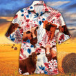 Beefmaster Cattle Lovers Texas Flag Hawaiian Shirt