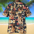 German Shepherd Dog Lovers Green Plaid Pattern Hawaiian Shirt
