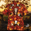 Hereford Cattle Lovers Autumn Red Leaves Hawaiian Shirt