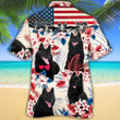 Schipperke Dog Lovers American Flag Hawaiian Shirt