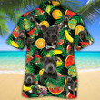 Staffordshire Bull Terrier Dog Lovers Tropical Fruits Hawaiian Shirt