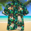 English Mastiff Dog Lovers Tropical Leaves Hawaiian Shirt