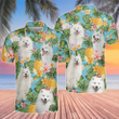 Samoyed Dog Lovers Pineapple Polo Shirt