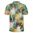 Papillon Dog Lovers Pineapple Polo Shirt