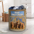 Highland Cattle Lovers Hello Sweet Cheeks Laundry Basket 13.7" x 19.3"