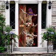 TX Longhorn Cattle Lovers Freaky Halloween Door Cover