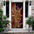 Highland Cattle Lovers Freaky Halloween Door Cover