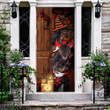 Miniature Bull Terrier Dog Lovers Freaky Halloween Door Cover