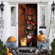 Rottweiler Dog Lovers Freaky Halloween Door Cover