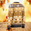 Highland Cattle Lovers Thanksgiving Gift Knitted Sweater