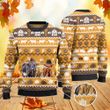 Highland Cattle Lovers Thanksgiving Gift Knitted Sweater