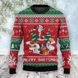 Dart Lovers Gift Merry Dartsmas All Over Print Sweater