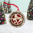 Texas State Christmas Gift 2 Layered Wooden Ornament